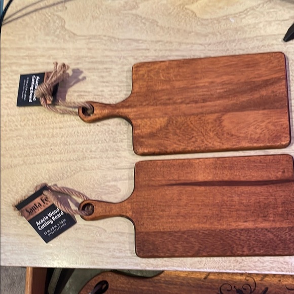 Sona Co. Acacia Wood Charcuterie Boards 11in x 5in x 59in x2 NWT - Picture 1 of 1
